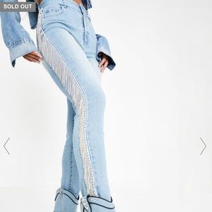 Sparkly FRINGE JEANS